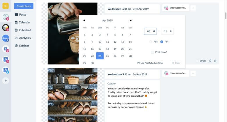 instagram post scheduler free