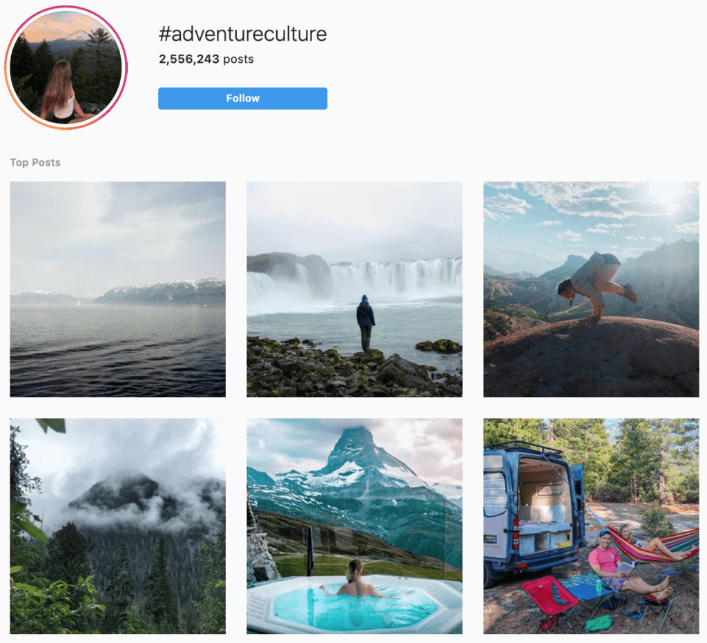 top travel instagram hashtags