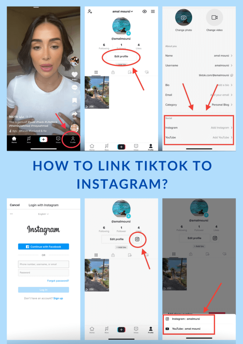 How to Link Instagram to TikTok