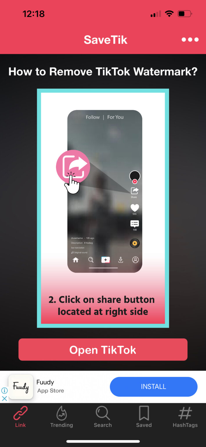 free app to remove tiktok watermark