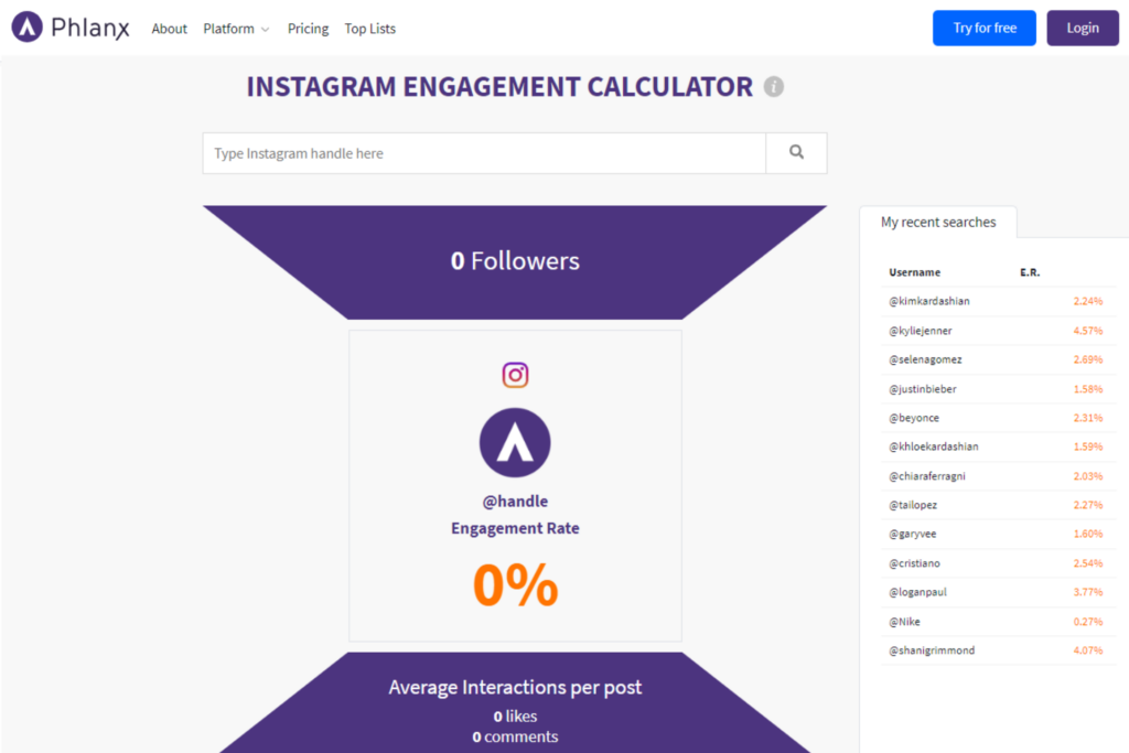 Instagram Engagement Calculator